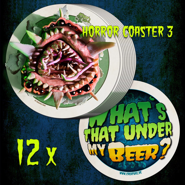 Horror Beer Coasters "Carlos" (12x)