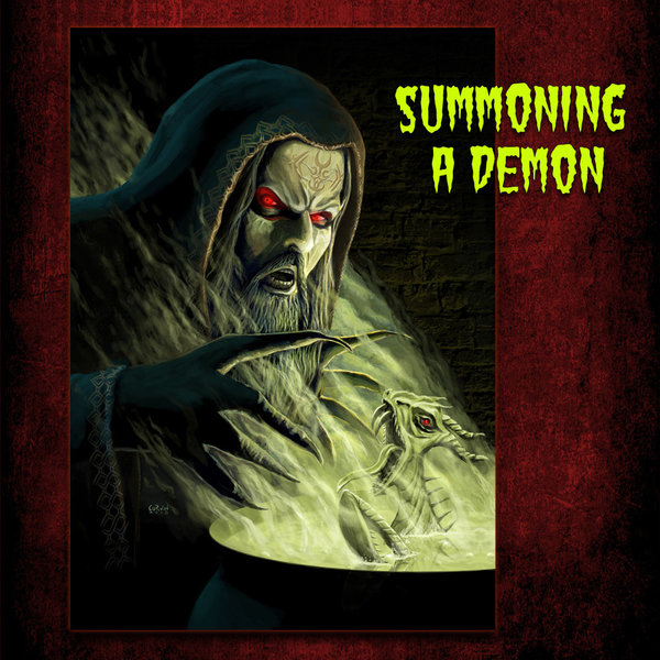Summoning A Demon (42 x 29.7 cm)