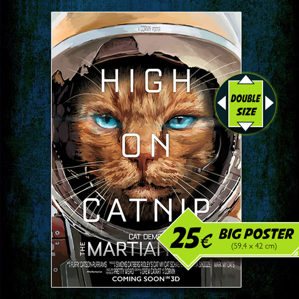 The Martian Cat – DOUBLE SIZE Poster